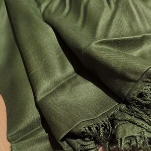 Olive Green Scarf / Shawl